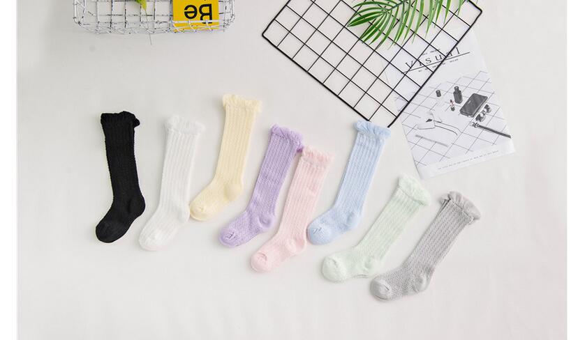 Socks for Baby Girls  Non-slip Cotton Knee High Long Socks for Baby Girls  Non-slip Cotton Knee High Long