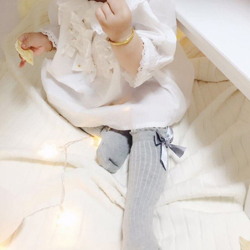 Socks for Baby Girls  Non-slip Cotton Knee High Long Socks for Baby Girls  Non-slip Cotton Knee High Long
