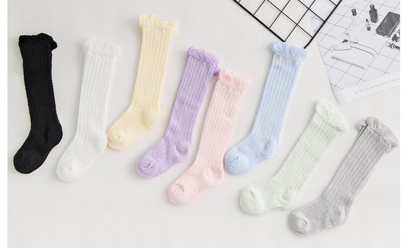 Socks for Baby Girls  Non-slip Cotton Knee High Long Socks for Baby Girls  Non-slip Cotton Knee High Long