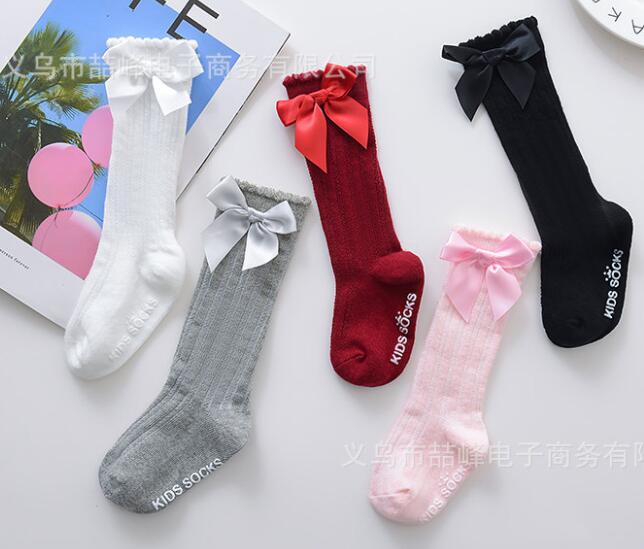 Socks for Baby Girls  Non-slip Cotton Knee High Long Socks for Baby Girls  Non-slip Cotton Knee High Long
