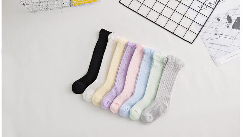 Socks for Baby Girls  Non-slip Cotton Knee High Long Socks for Baby Girls  Non-slip Cotton Knee High Long