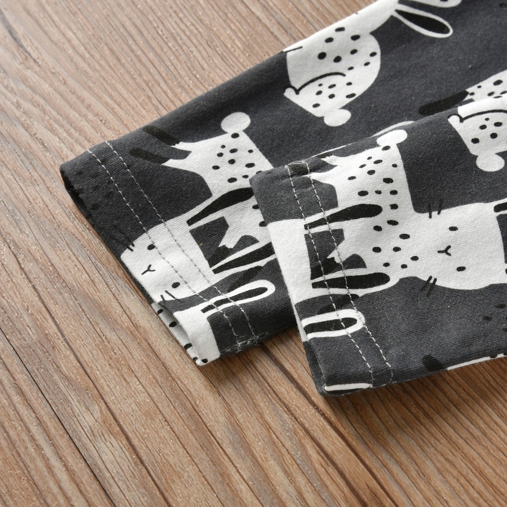 Baby Girl's Printed Sweatshirt, Pants and Headband 3 Pcs Set Baby Girl's Printed Sweatshirt, Pants and Headband 3 Pcs Set