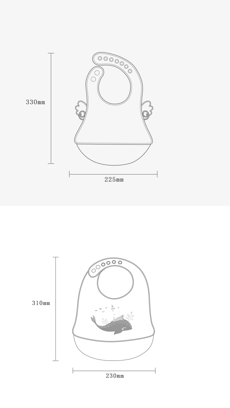 Waterproof Silicone Feeding Baby Bib Waterproof Silicone Feeding Baby Bib