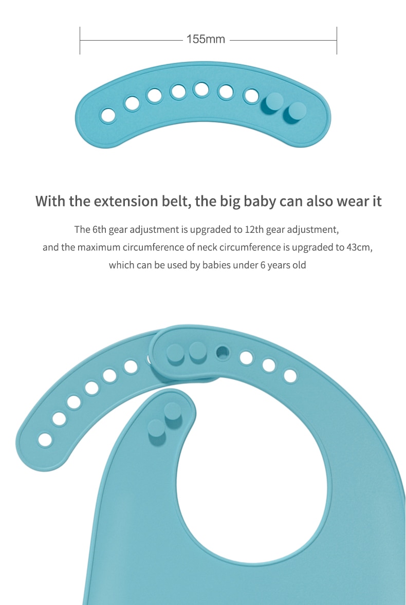 Waterproof Silicone Feeding Baby Bib Waterproof Silicone Feeding Baby Bib