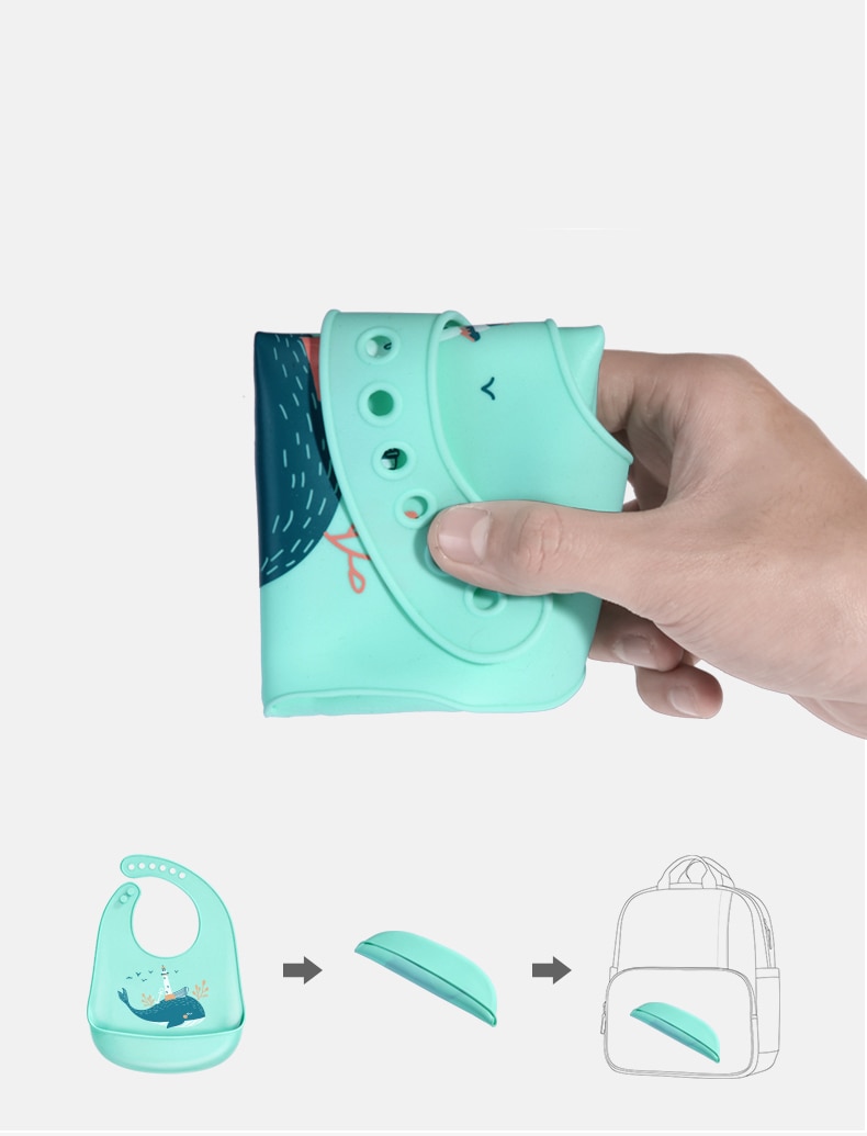 Waterproof Silicone Feeding Baby Bib Waterproof Silicone Feeding Baby Bib