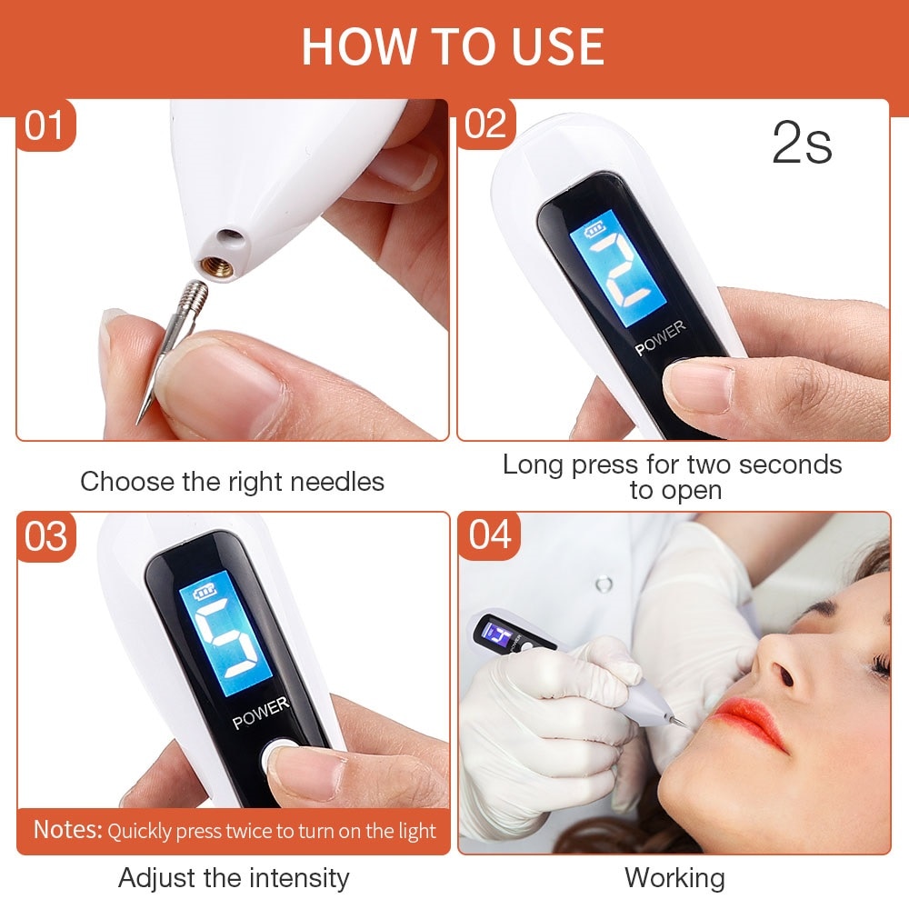 Mole  Removal Laser Plasma Pen  Facial Machine