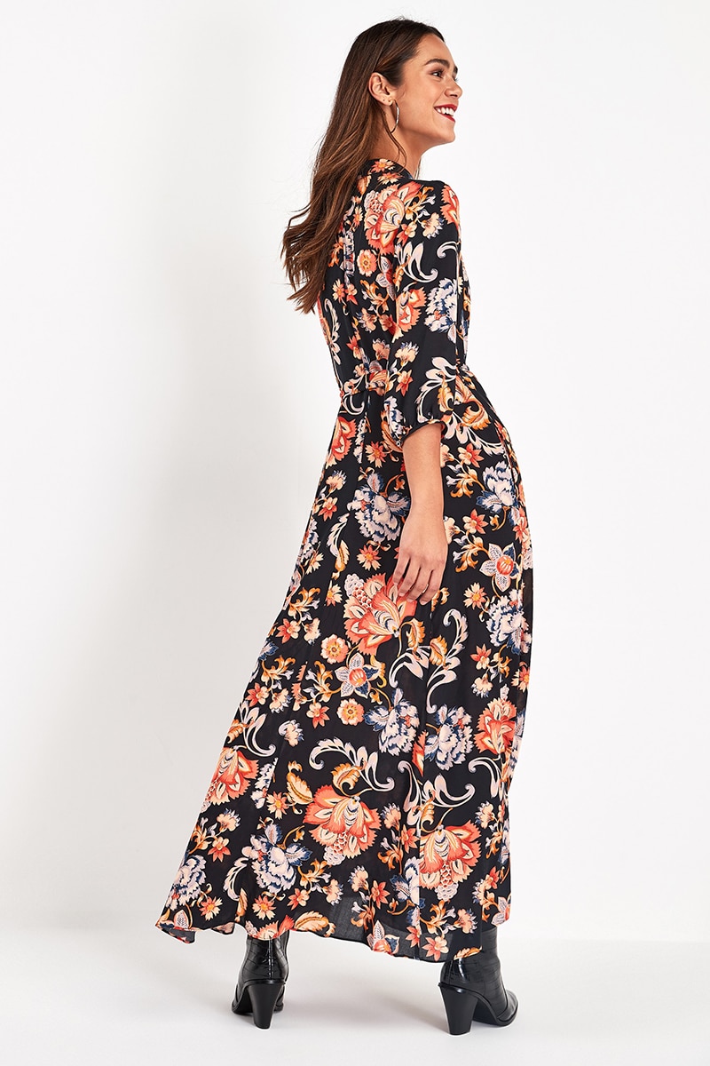 Floral Print Maxi Dress