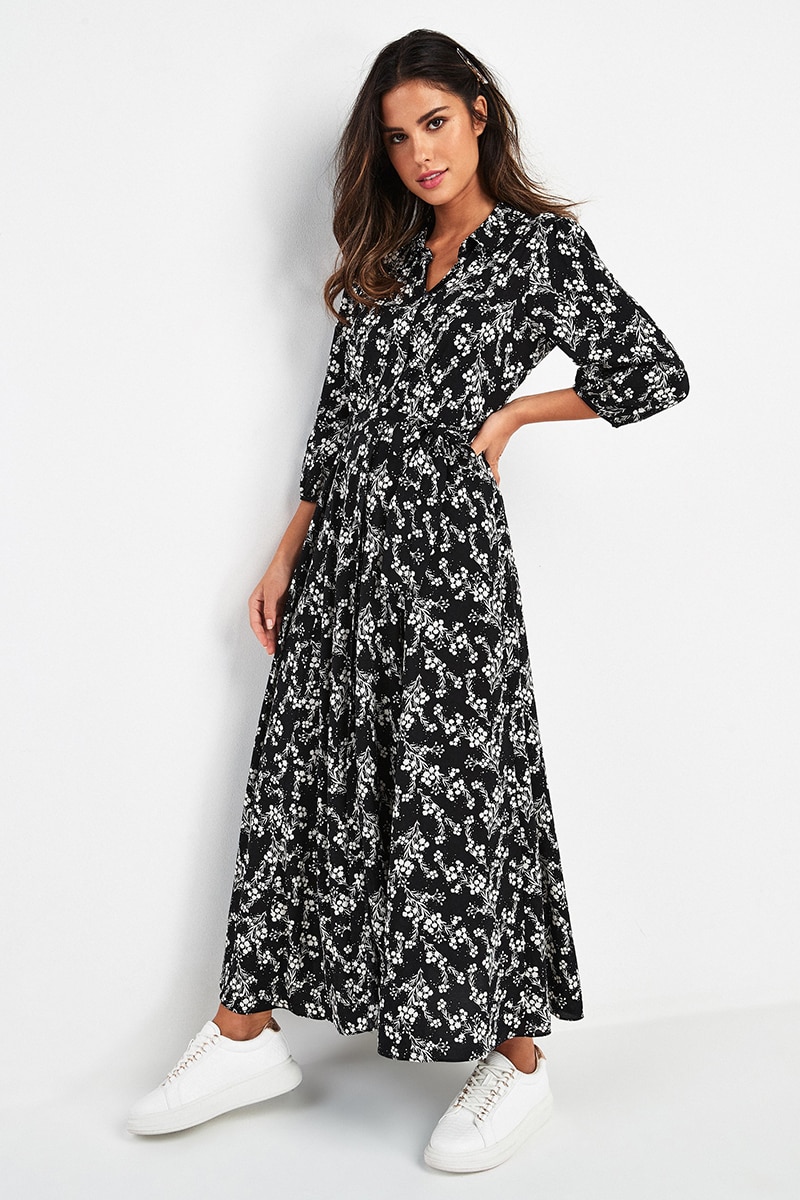Floral Print Maxi Dress