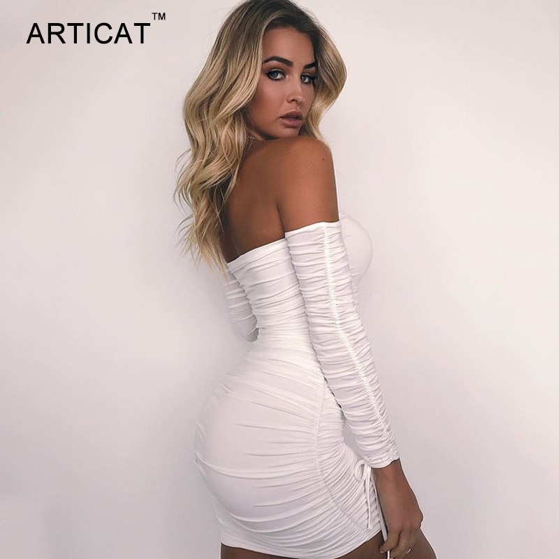 Off Shoulder Long Sleeve Dresses Off Shoulder Long Sleeve Dresses