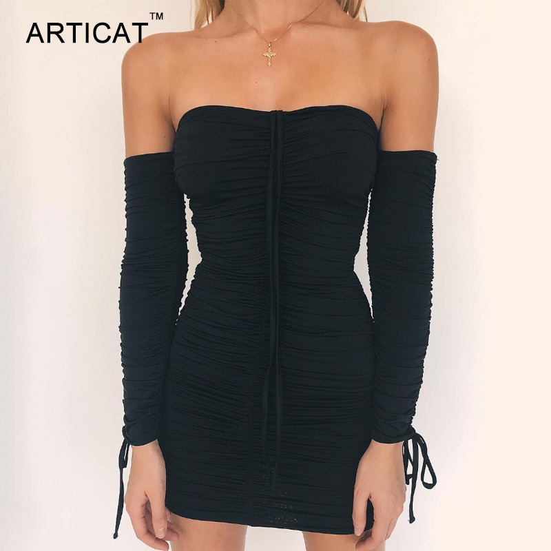 Off Shoulder Long Sleeve Dresses Off Shoulder Long Sleeve Dresses