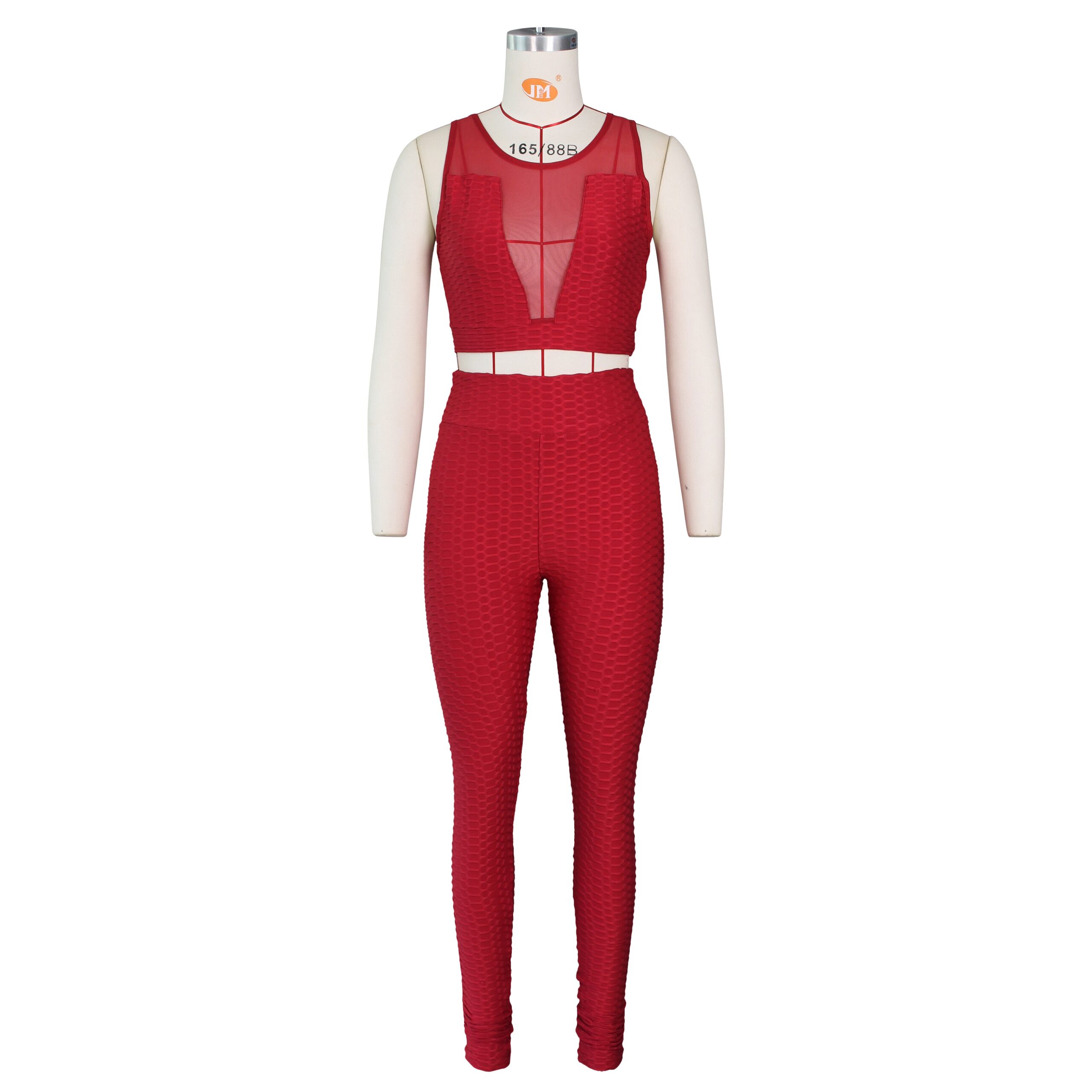 Two Piece Set/ Crop Top Long Booty Pants