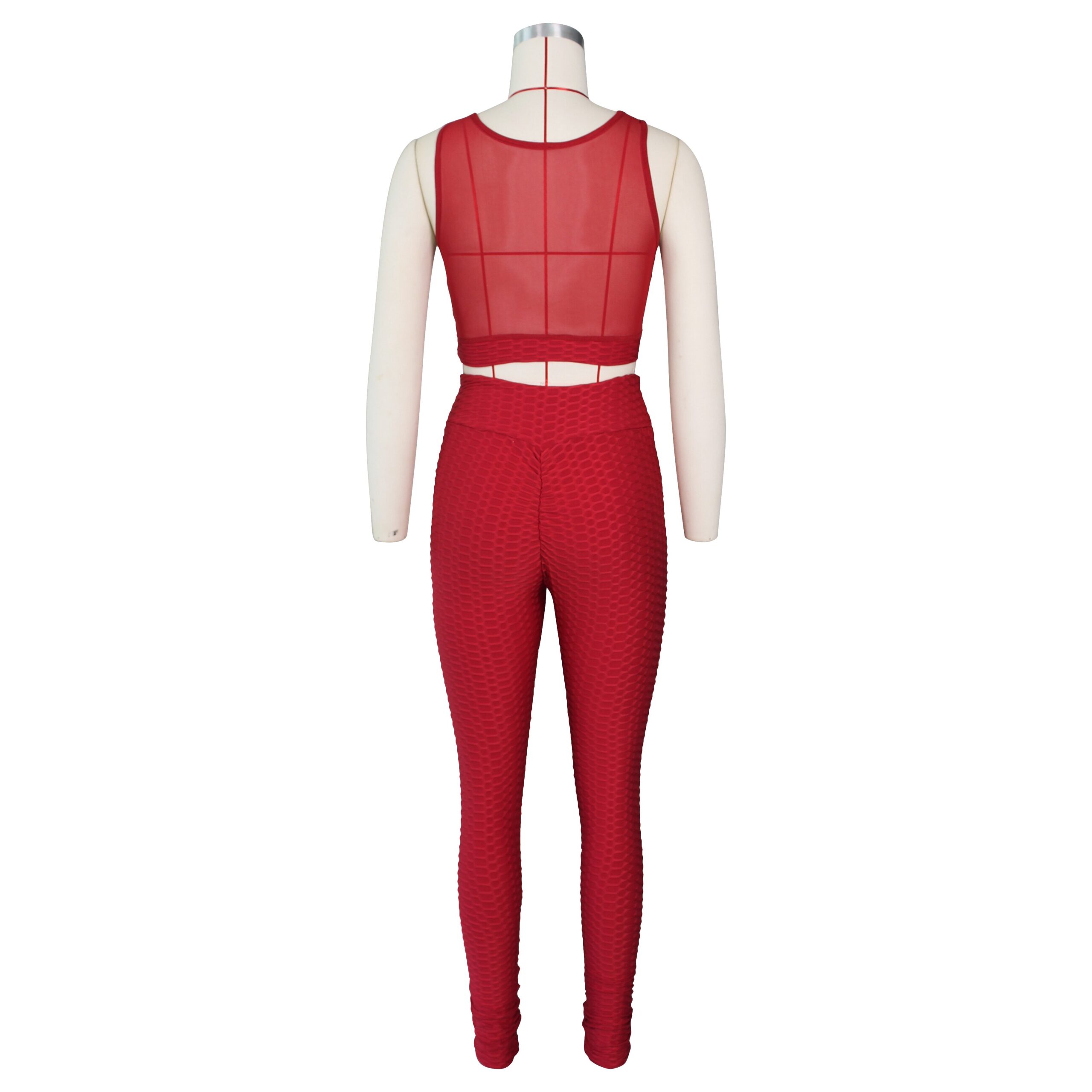 Two Piece Set/ Crop Top Long Booty Pants