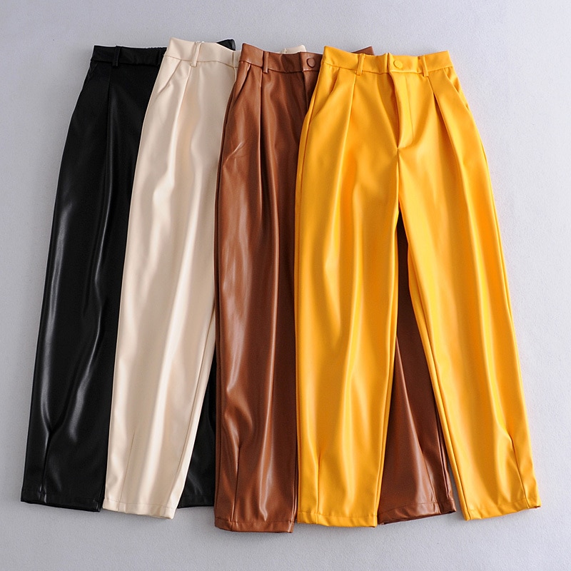 High Waist Faux Leather Pants High Waist Faux Leather Pants