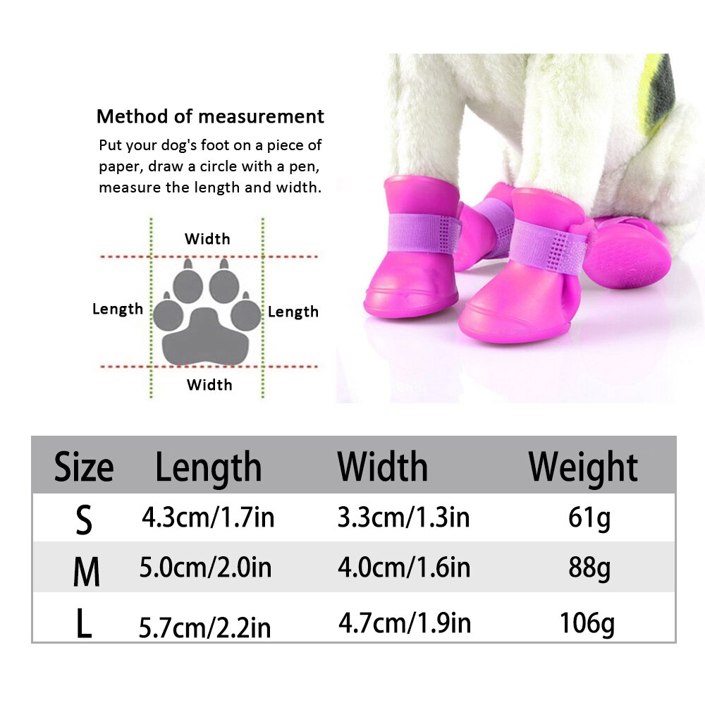 Pet Rain Shoes/  Portable Anti Slip Waterproof