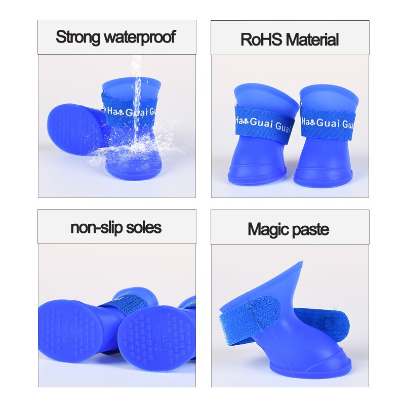 Pet Rain Shoes/  Portable Anti Slip Waterproof