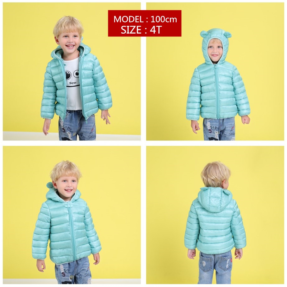 Coats with ear hoodie