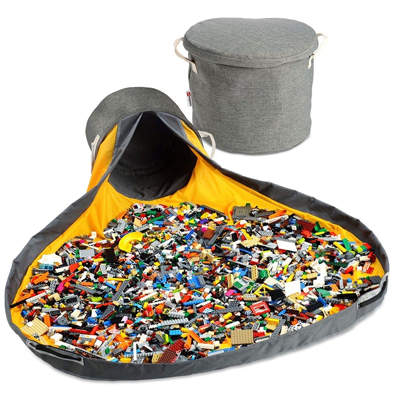 Portable Foldable Toy Clean-up and Storage Bag