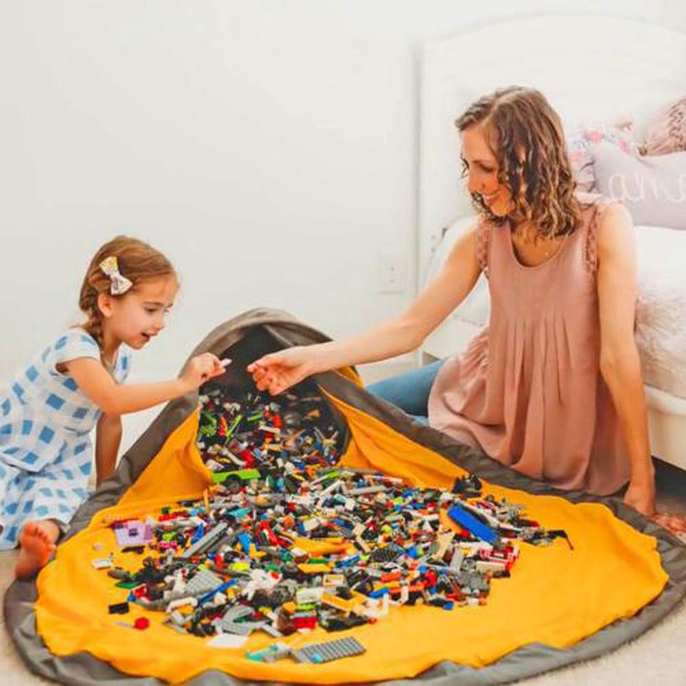 Portable Foldable Toy Clean-up and Storage Bag