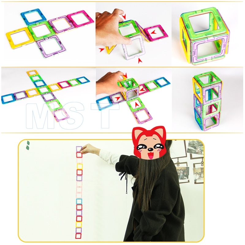Mini 200PCS-46PCS Magnetic Designer Constructor Mini 200PCS-46PCS Magnetic Designer Constructor