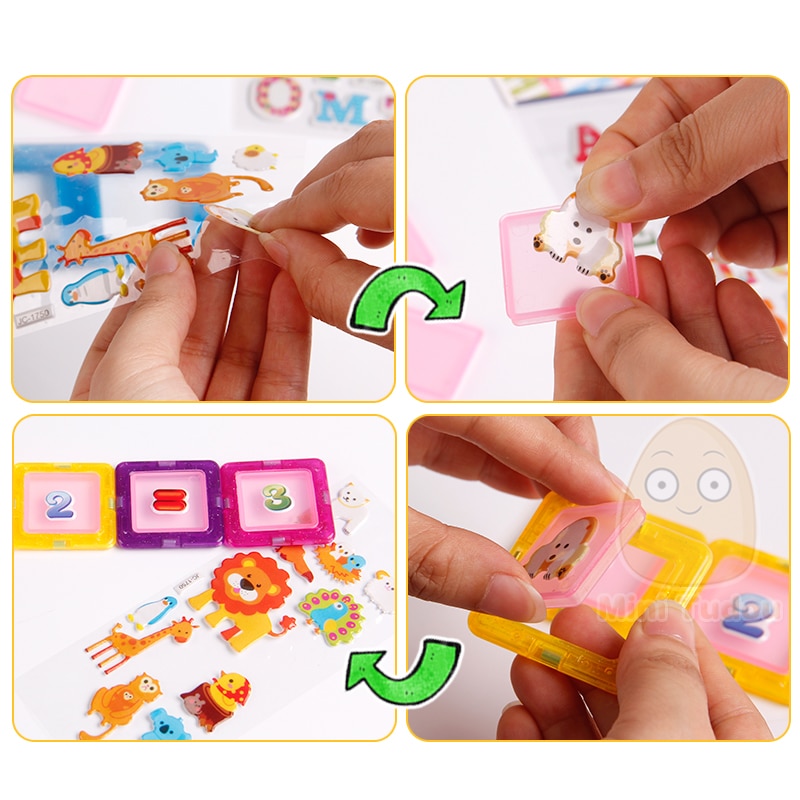 Mini 200PCS-46PCS Magnetic Designer Constructor Mini 200PCS-46PCS Magnetic Designer Constructor