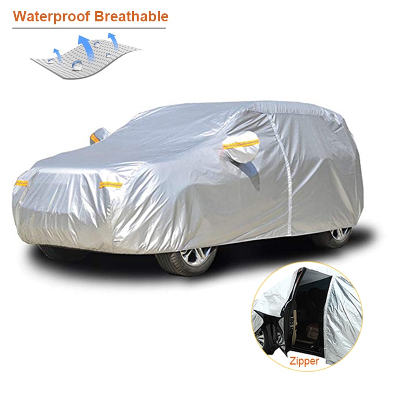 Waterproof car covers with reflector Waterproof car covers with reflector