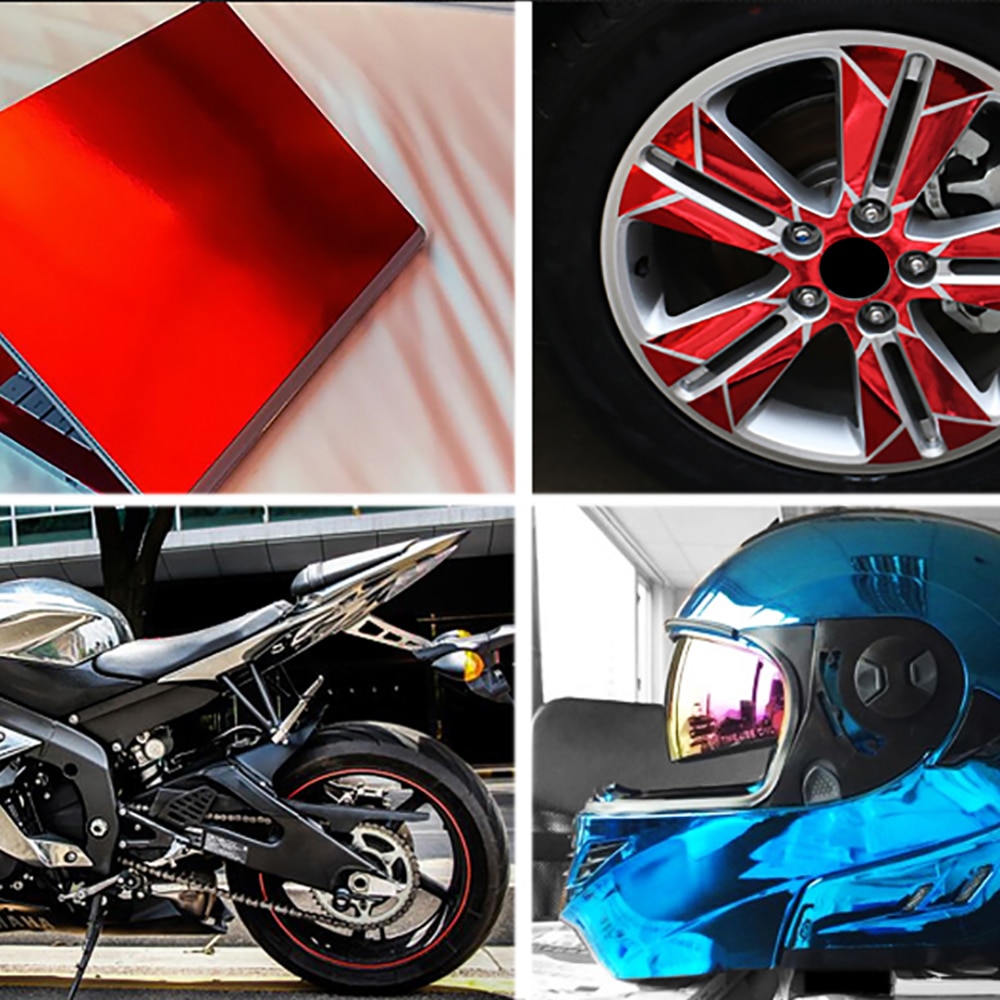 30cmx100cm Chrome Mirror Vinyl Wrap Film 30cmx100cm Chrome Mirror Vinyl Wrap Film