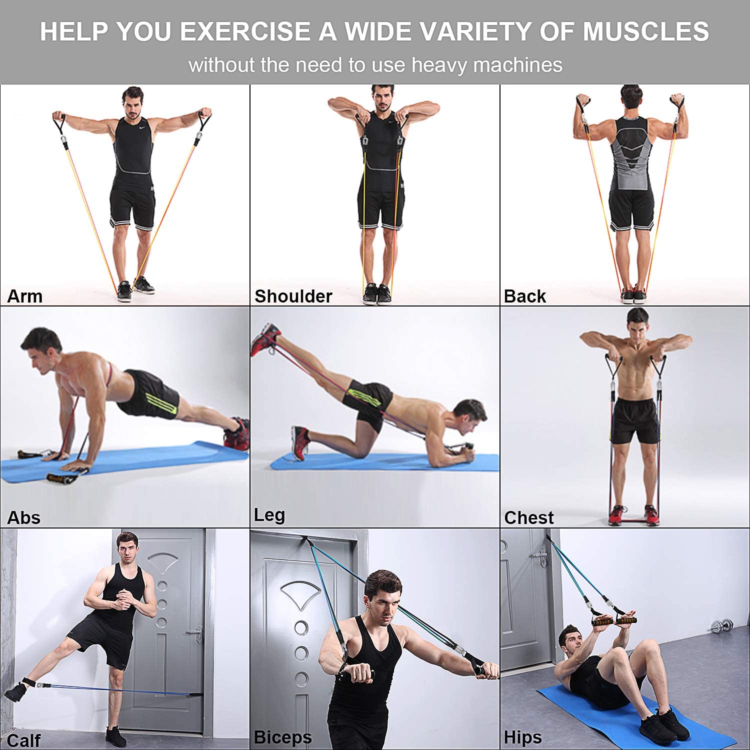 Exercise Bands for Physical Therapy /Home Workouts Exercise Bands for Physical Therapy /Home Workouts