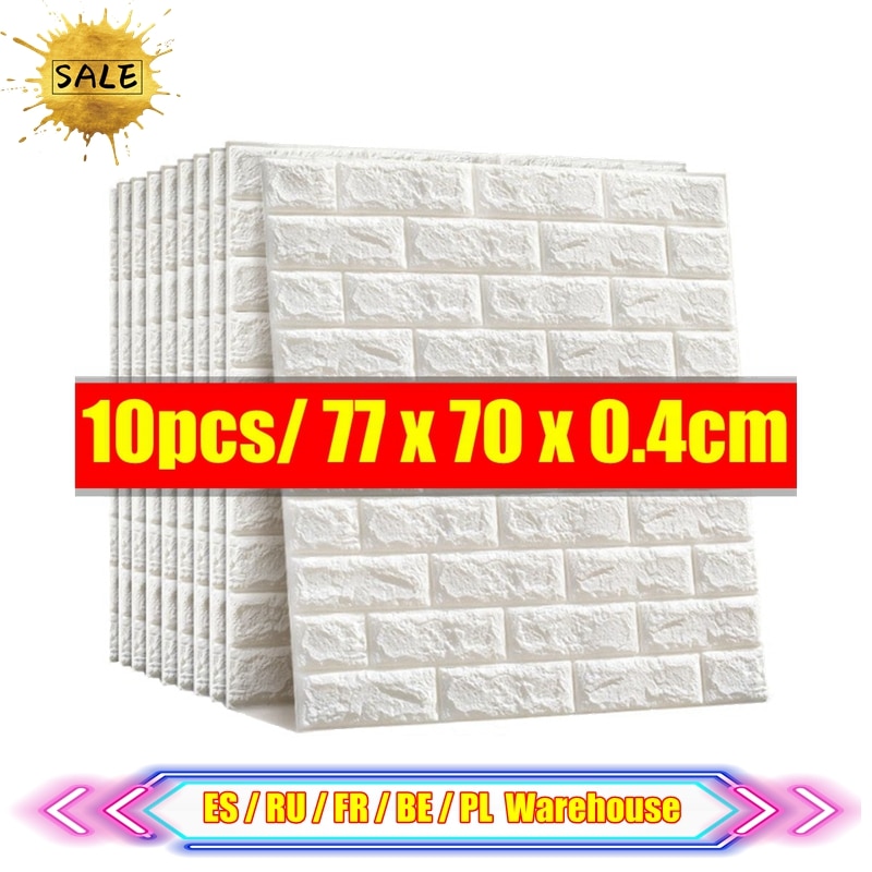 10pcs 3D Wall Sticker/ Imitation Brick