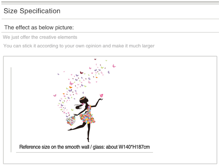 Fairy Girl Wall Stickers Fairy Girl Wall Stickers