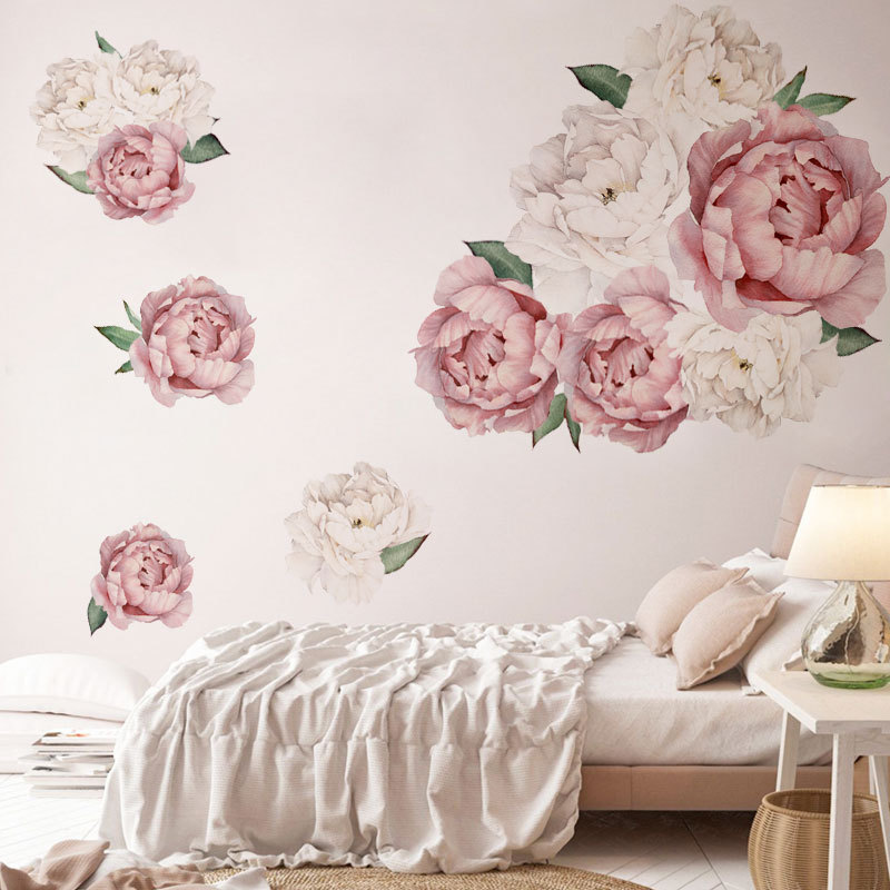Peony Flowers Wall Stickers Peony Flowers Wall Stickers