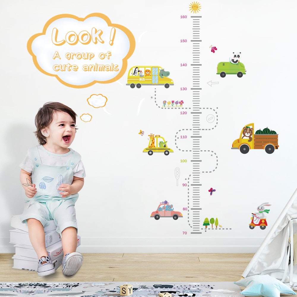 Cartoon Height Measure Wall Sticker Cartoon Height Measure Wall Sticker