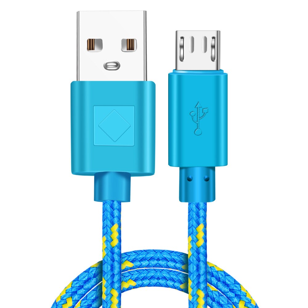 Nylon Braided Micro USB Cable 1m/2m/3m  Charger  For Android Phones
