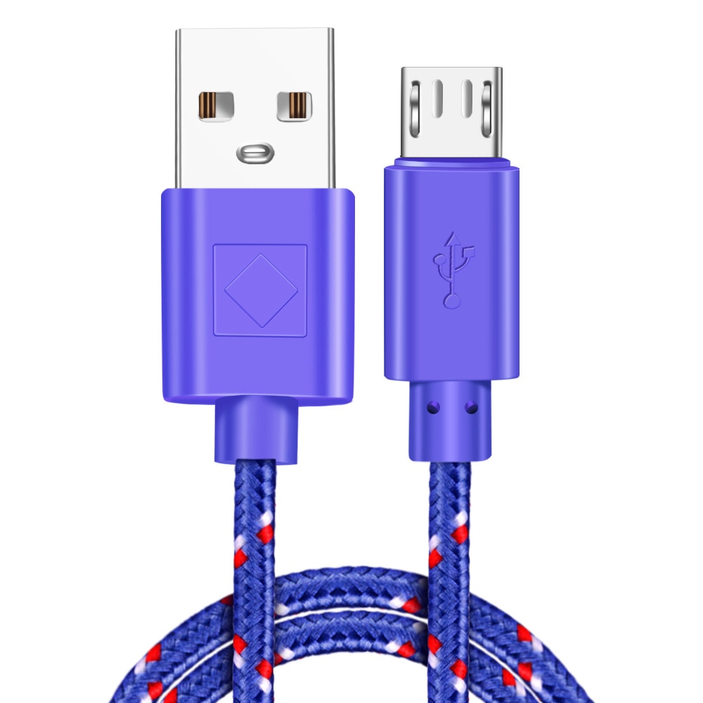 Nylon Braided Micro USB Cable 1m/2m/3m  Charger  For Android Phones