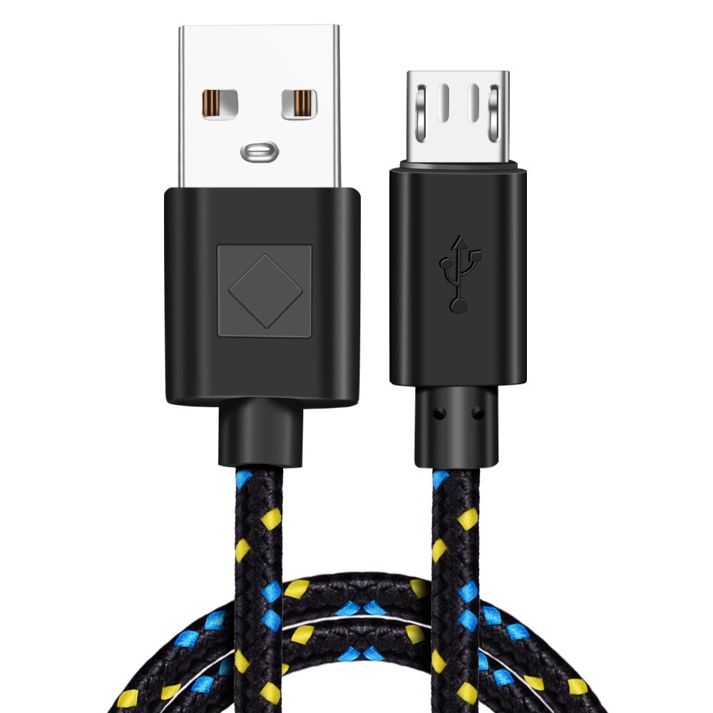 Nylon Braided Micro USB Cable 1m/2m/3m  Charger  For Android Phones