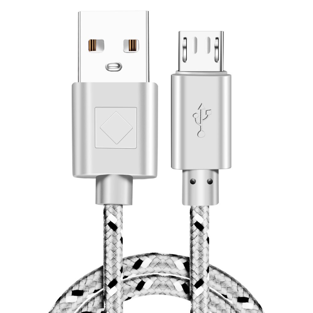 Nylon Braided Micro USB Cable 1m/2m/3m  Charger  For Android Phones