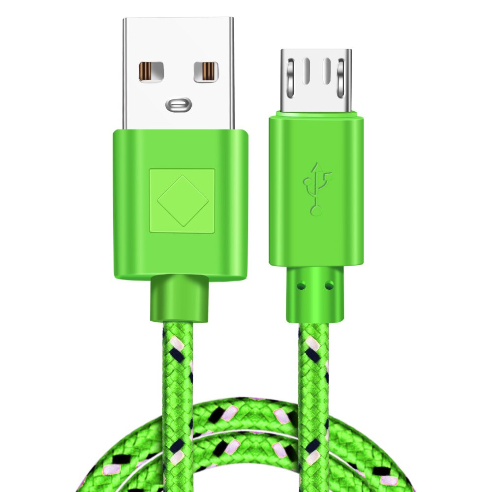 Nylon Braided Micro USB Cable 1m/2m/3m  Charger  For Android Phones