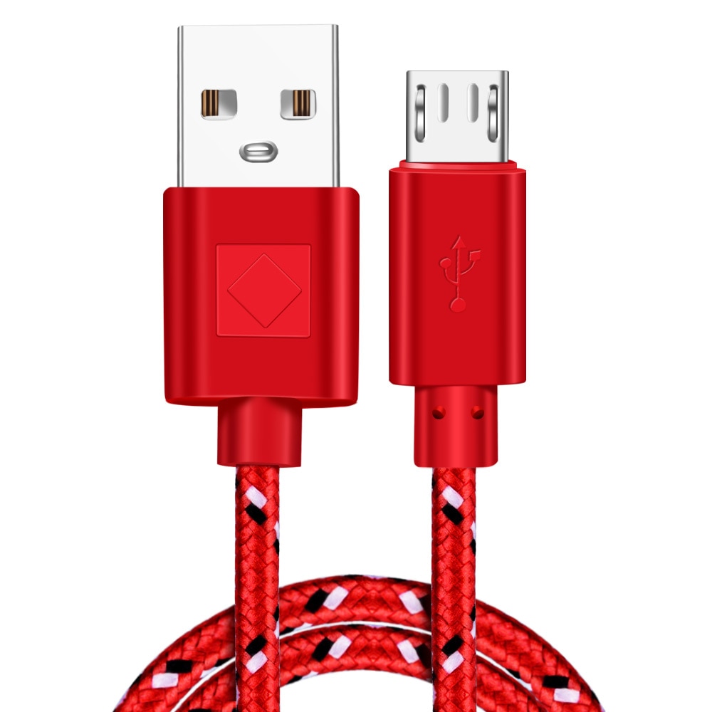 Nylon Braided Micro USB Cable 1m/2m/3m  Charger  For Android Phones