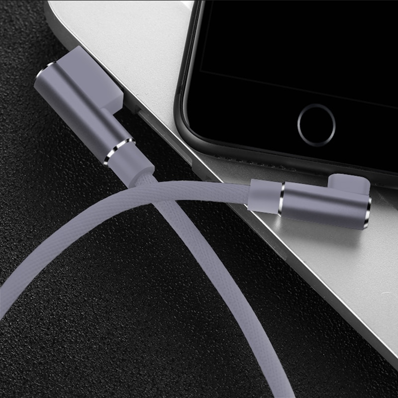 90 Degree USB Data Charger Fast Cable for iPhone