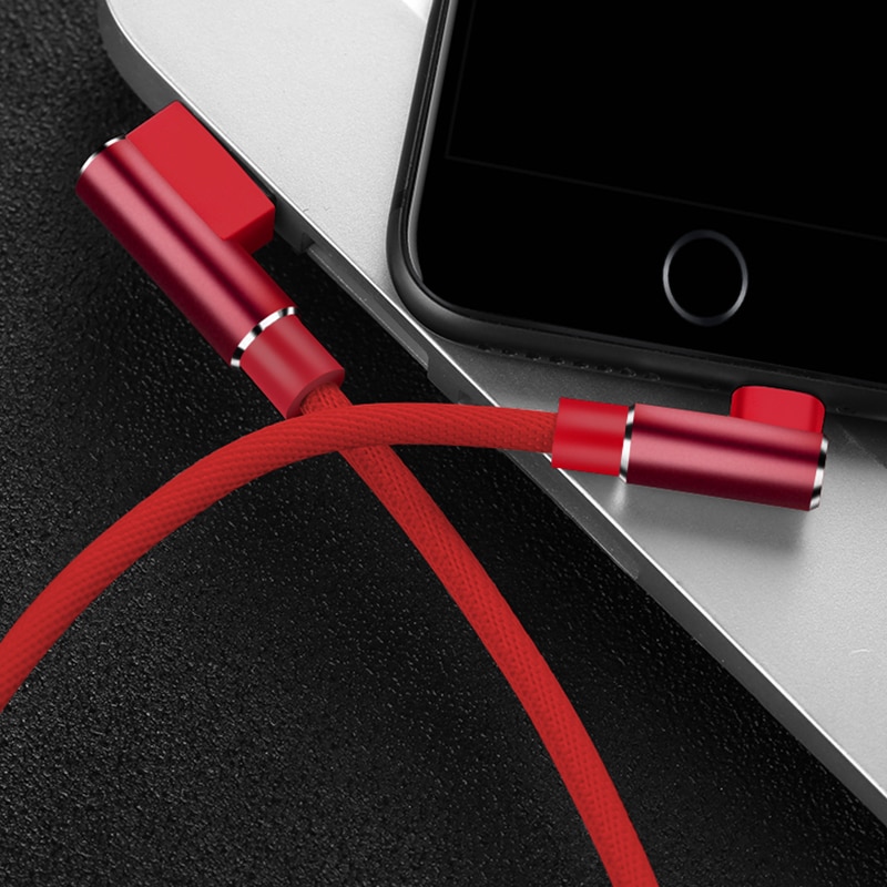 90 Degree USB Data Charger Fast Cable for iPhone