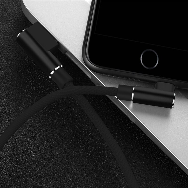90 Degree USB Data Charger Fast Cable for iPhone