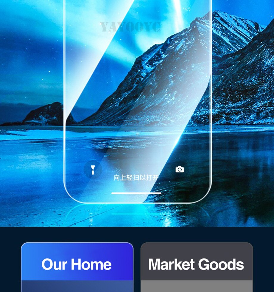 4Pcs Full Cover Tempered Glass For iPhone