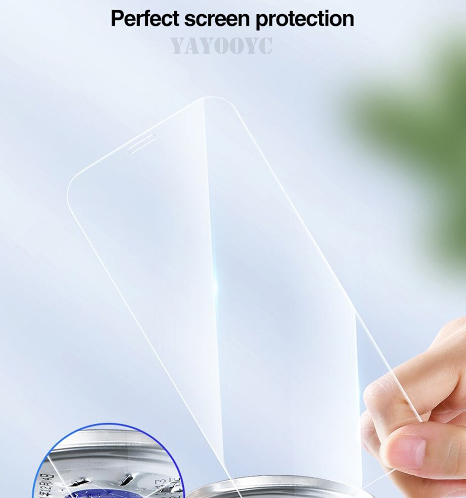 4Pcs Full Cover Tempered Glass For iPhone