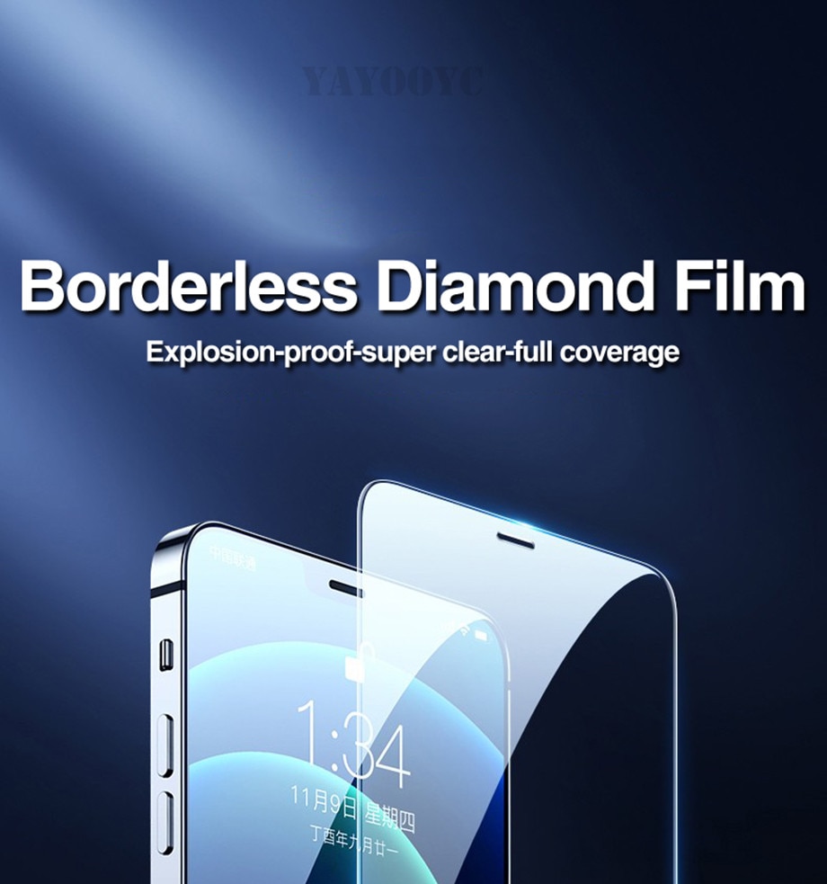 4Pcs Full Cover Tempered Glass For iPhone