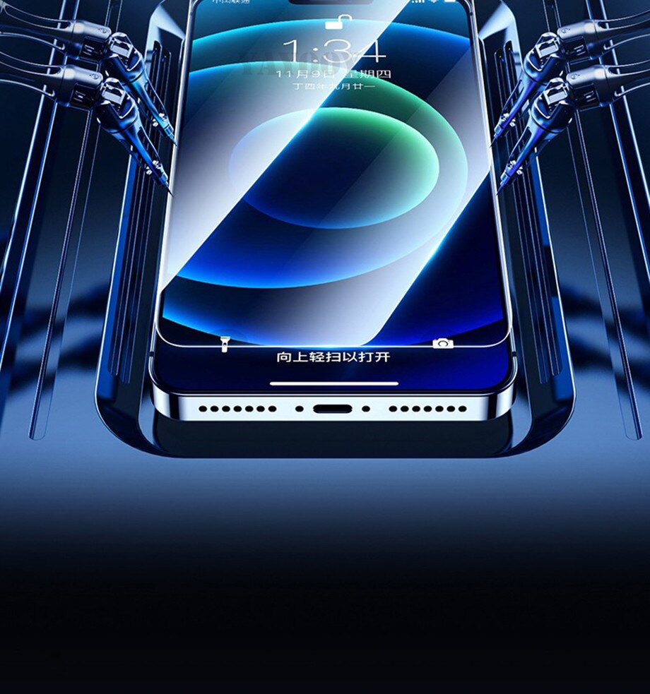 4Pcs Full Cover Tempered Glass For iPhone