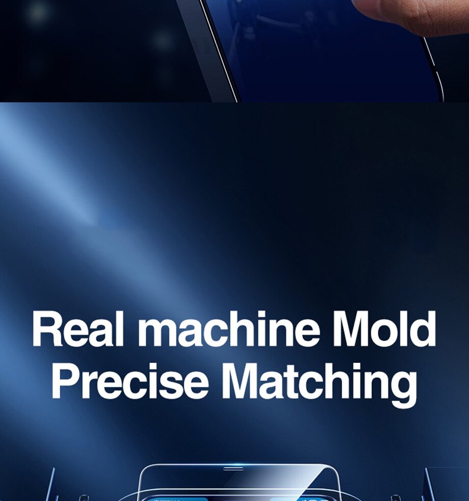 4Pcs Full Cover Tempered Glass For iPhone