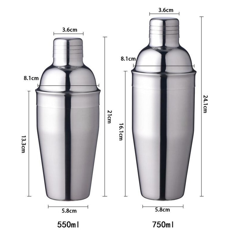 Cocktail Shaker 550ml/750ml