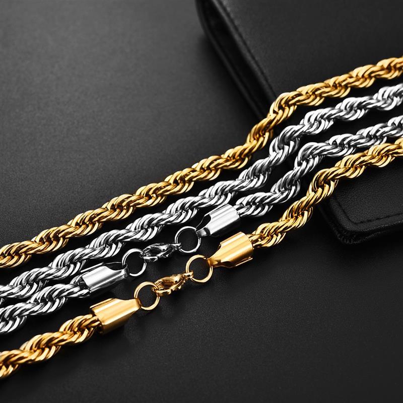 Stainless Steel Chain Necklace for Men Women Stainless Steel Chain Necklace for Men Women