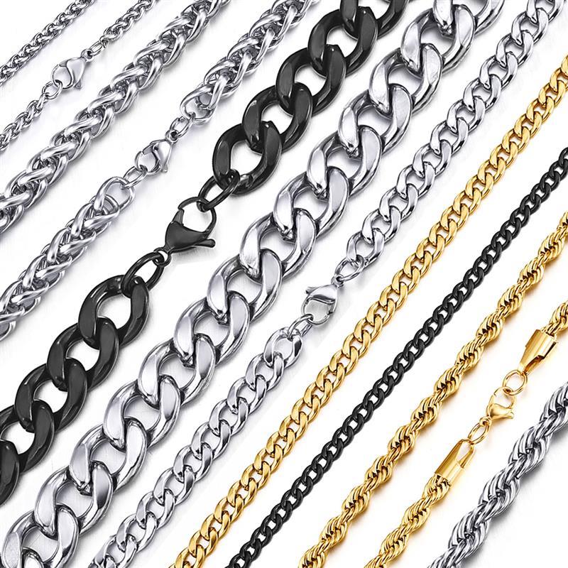 Stainless Steel Chain Necklace for Men Women Stainless Steel Chain Necklace for Men Women