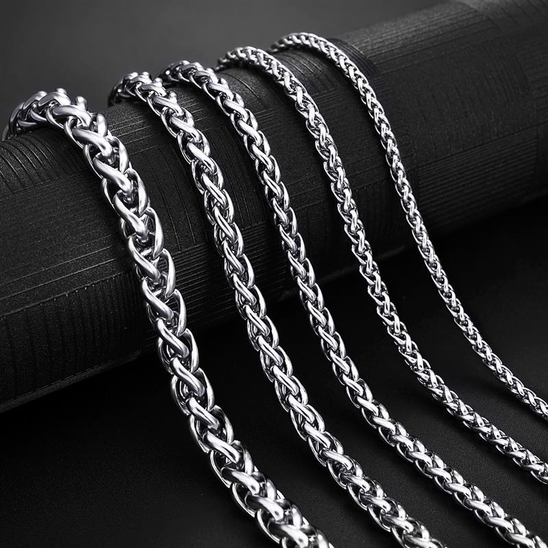 Stainless Steel Chain Necklace for Men Women Stainless Steel Chain Necklace for Men Women