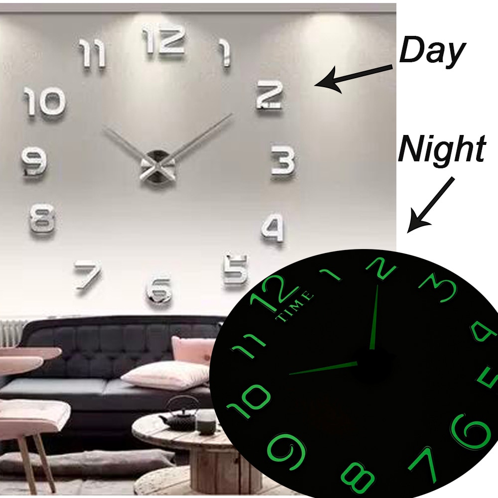Luminous Large Wall Clock DIY Luminous Large Wall Clock DIY